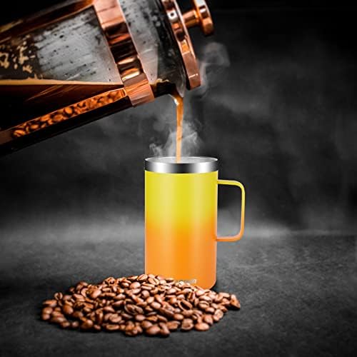 KXIAOCHEN 20 oz Insulated Coffee Mug, Coffee Cup with Lid and Wide Handle