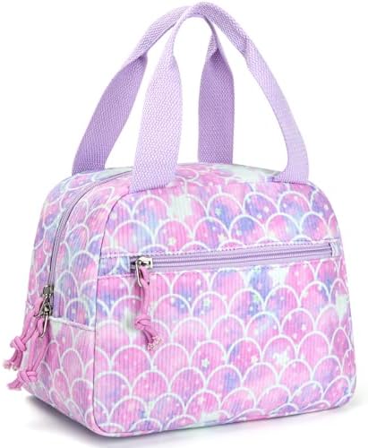 Lunch Bag for Women, Corduroy Small Insulated Lunch Box