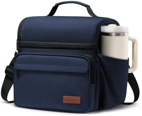 LOVEVOOK Lunch Bag for Men Women, Insulated Lunch Box, Large Cooler Lunbox