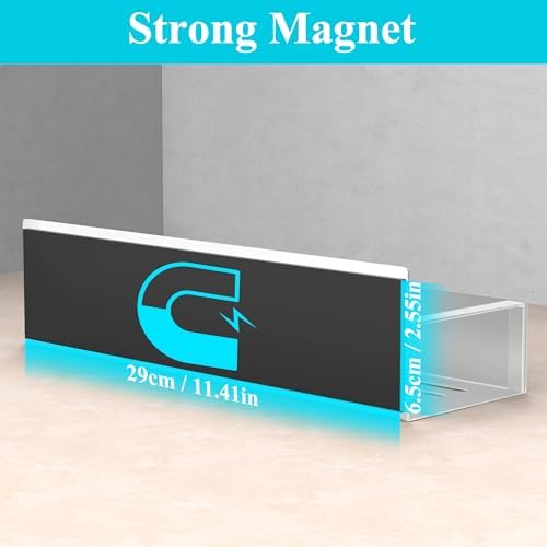 HuggieGems Metal Magnetic Spice Rack for Refrigerator Silver, 4 Pack