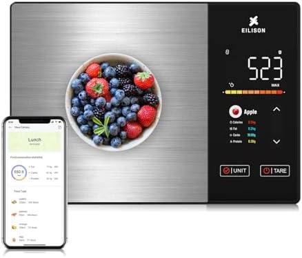 EILISON Smart Kitchen Scale,TFT Display Food Scale,Nutrition Calculator