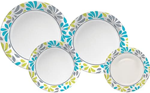 Genuine Joe Printed Paper Plates,7",125 Count (Pack of 4)