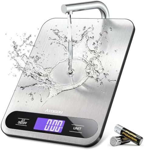 Atogou Food Scale -33lb Digital Kitchen Scale for Food Ounces Grams