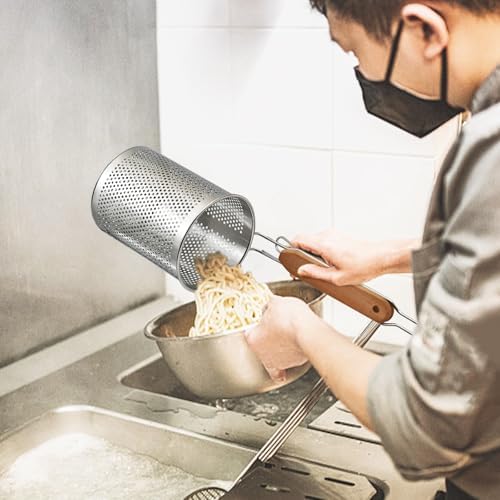 Stainless Steel Pasta Strainer, 2pcs Noodle Strainer Pasta Baskets