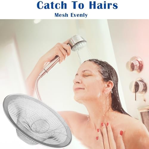 12 pcs Heavy Duty Stainless Steel Slop Basket Filter Trap, 2.75" Top / 1" Mesh Metal Sink Strainer,Perfect for Kitchen Sink/Bathroom Bathtub RV Wash Basin Floor Drain Balcony Drain Hole
