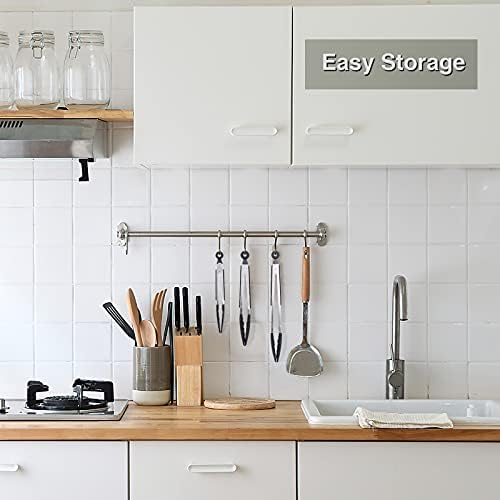 7/9/12 Inch Kitchen Tongs Set of 3, Cooking Tongs with Silicone Tips