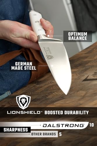Dalstrong 8-Pc Knife Block Set - White Handle Edition