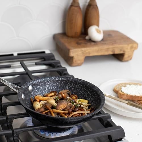 Nordic Ware Basalt Aluminum Saute Skillet, 8-Inch, Ceramic Coating