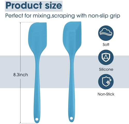 Irenare 36 Pcs Mini Silicone Spatulas Bulk, 8.3 Inch, Cute