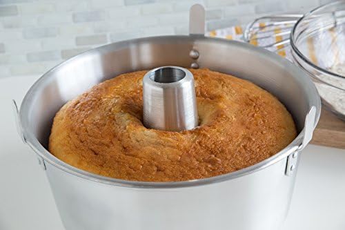 Fox Run Angel Food Cake Pan, Removable Bottom, Aluminum 9.75" Tube Cake Pan