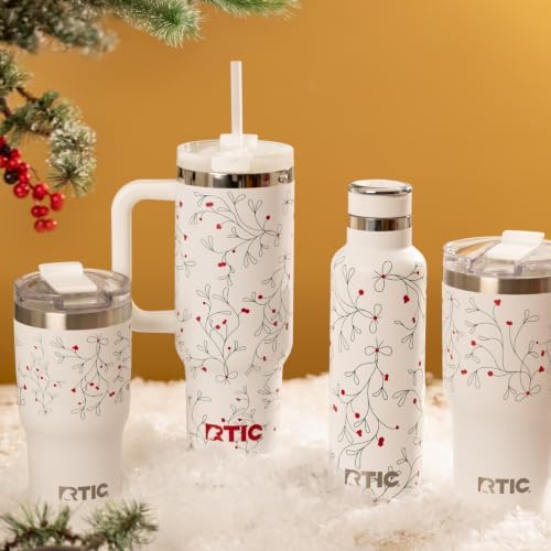 RTIC 20oz Essential Tumbler with Lid, Ceramic Lined, Mistletoe