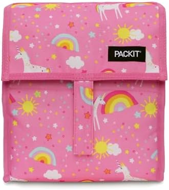 PackIt Freezable Lunch Bag, Unicorn Dream Pink