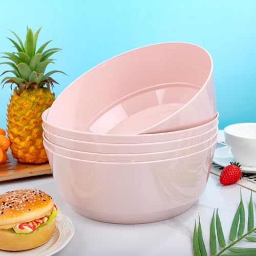Hioasis 8 Pack Pink Serving Bowls for Party