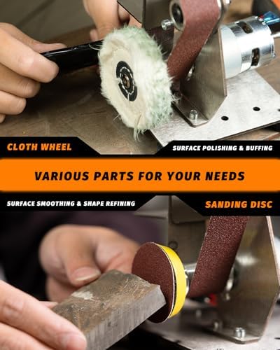 Mini Belt Sander, Electric Small Sander Knife Sharpener, 5.1''x6.7''x7.5''