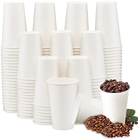 Lamosi 180 Pack16 oz Disposable Coffee Cups, 16oz White Paper Cups