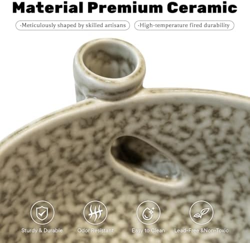 Ceramic Berry Washing Bowl with Auto-Spin Swirl Drainag