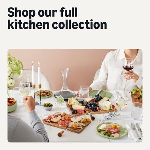 Amazon Basics Glazed Stoneware Dinnerware, 12-Piece Set, 4 Full Place Settings, Microwave and Dishwasher-Safe, Olive