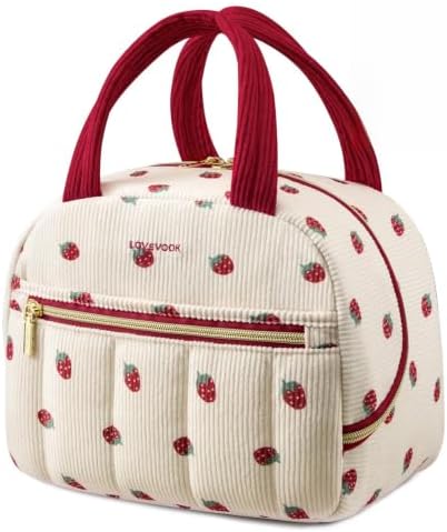 LOVEVOOK Insulated Lunch Bag for Women Men, Cute Fit and Fresh Lunch Box