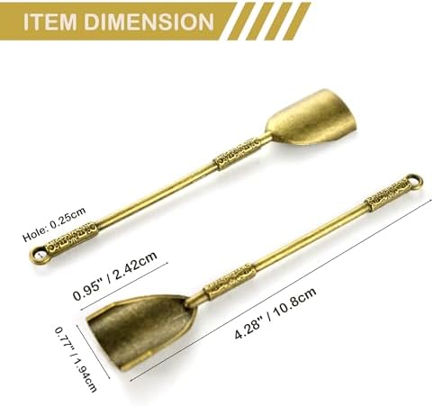 4 Pack Tiny Small Mini Spoons 4.3" Metal Medicine Shovels