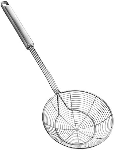 YFWOOD Spider Strainer Skimmer, Slotted Spoon for Cooking 5.5 Inch