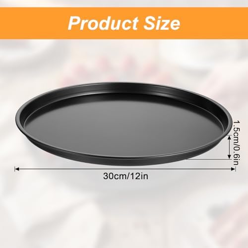 11.4 Inch Cookie Cake Pan, Round Cake Pan Round Cookie Sheet Nonstick Giant Shollow Baking Pans Cakes Tray Pans for Home Kitchen Baking