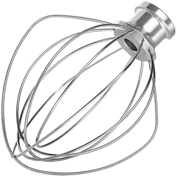 K45WW 6-Wire Whip Attachment Fits KitchenAid Tilt Head Stand Mixer - Egg Heavy Cream Beater, Cakes Mayonnaise Whisk for Kitchen Aid Mixer Accessory Replacement Parts
