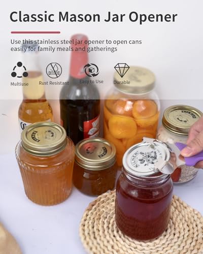 CYDW Mason Jar Opener Tool with Soft Touch Handle, for Canning Supplies