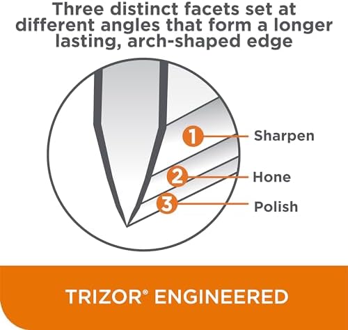 Chef'sChoice Hybrid Knife Sharpeners for 20-Degree Straight and Serrated Knives Combines Electric and Manual Sharpening With 100-Percent Diamond Abrasives And Precision Angle Guides, 3-Stage, White