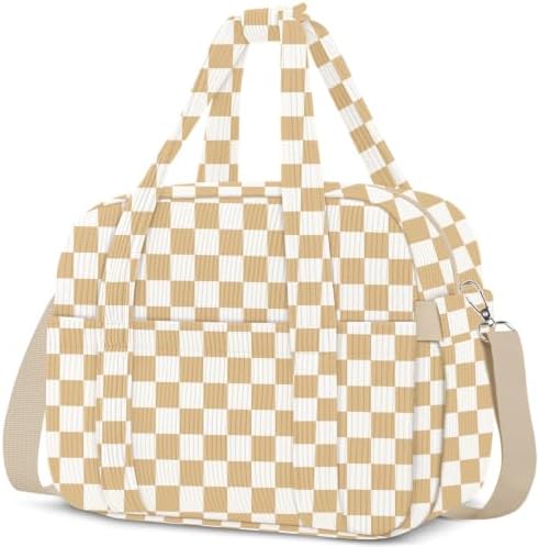KUBYA Corduroy Lunch Box Lunch Bag for Women Adults Men, Cute Insulated Work Reusable Leakproof Simple Large Lunch Boxes Tote Bag Adults Cooler Bag, with Shoulder Strap