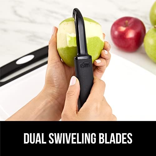GORILLA GRIP® Patented BPA-Free Vegetable and Potato Peeler, Black
