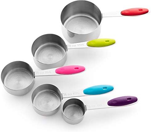 Bellemain Stainless Steel Measuring Cups Set of 6, Nesting Design