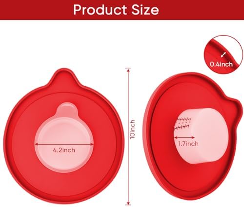 Glass Bowl Compatible With KITCHENAID Stand Mixer,5QT,With Red Lid Compatible with Artisan 5KSM125, 5KSM150, 5KSM175, 5KSM7580, KSM150, RRK150 and More Models for Simple Attachment