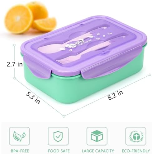 LOVINA Bento Boxes for Adults - 1100 ML Lunch Box Container For Kids Teens