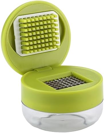 2PCS Garlic Presses and Chopper with Container