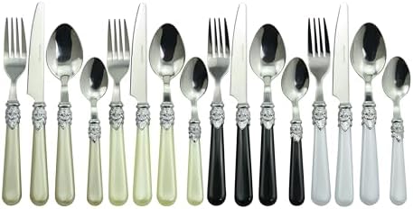 Gypsy Color Glam Mix & Match Stainless Steel Flatware Collection, Set of 16