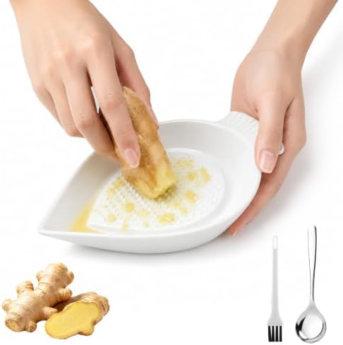 Ceramic Grater Plate, Ginger & Garlic Grater