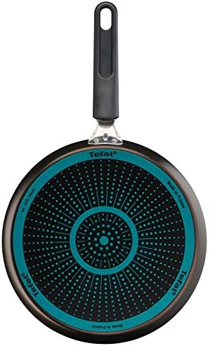 Tefal B55509 Easy Cook and Clean Crepe Pan 25 cm | Non-Stick Coating | Safe | Thermal Signal | Stable Base | Ideal Shape | Healthy Cooking | Black
