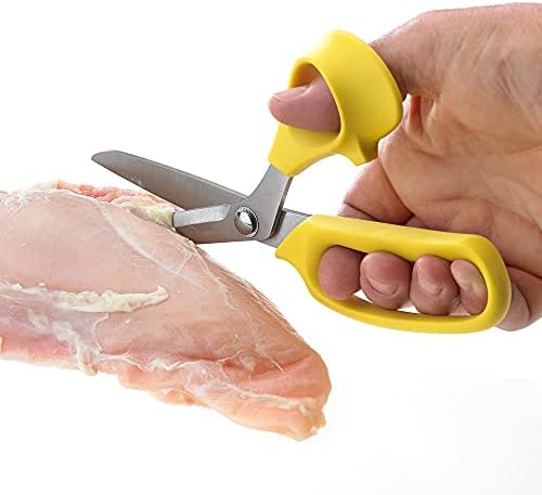 Mercer Culinary Kitchen Shears w/Yellow Handle, 9-Inch (Pack of 2)