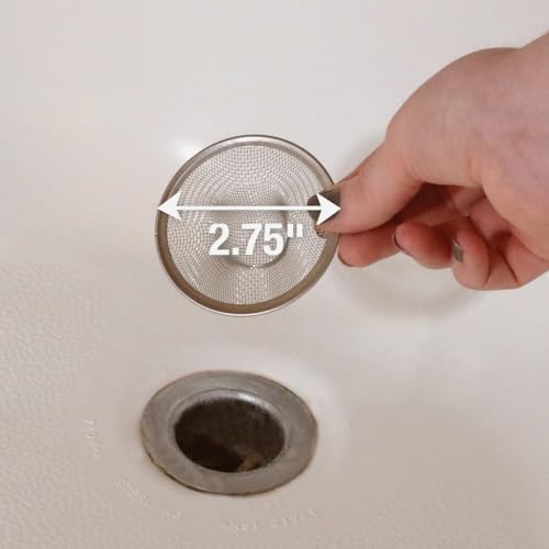 Danco Tub Mesh Strainer, 2-3/4 in, Stainless Steel (88821)
