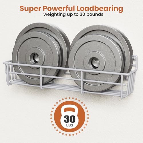 Mystozer Spice Rack Wall Mounted 5 Pack, For Spice Jars & Seasonings,Silver