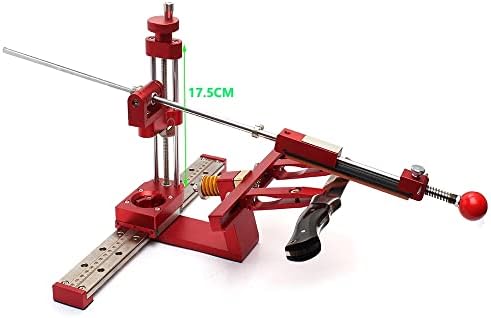 Professional Knife Sharpener with 6 Whetstones,360° Flipping Angle Adjustable Design,Fixed-Angle High Precision Grinder Sharpening with Dual Clamps,072R