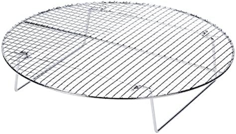 TrueCraftware- 17-3/4” Round Steamer Rack/Cooling Rack Nickel Plated- Steamer Insert for Veggie Fish Seafood Cooking for Cooling Steaming Baking Cooking Lifting Food in Pots Cake Pan Pressure Cooker