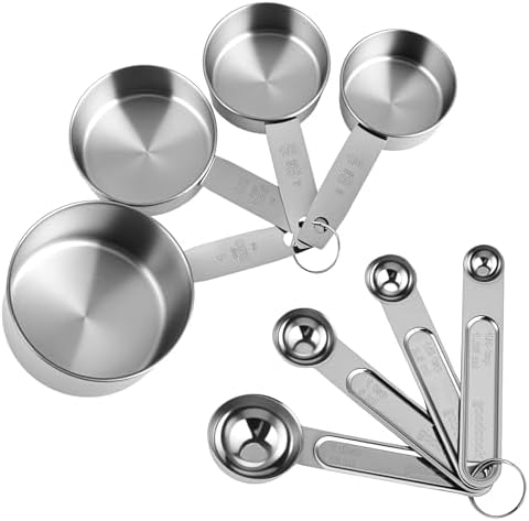 Measuring Cups and Spoons Set, 8 Piece