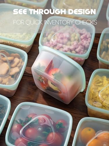 LivLab Mker 40PCS 20OZ Food Storage Containers with Lids - Meal Prep