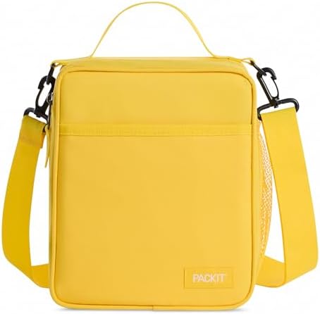 PackIt Freezable Crossbody Lunch Box, Lemonade