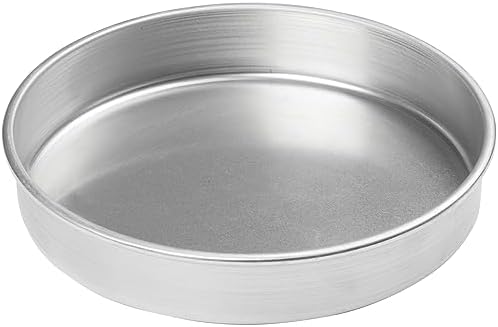 Winco 12" Red Heavy-Duty Round Layer Aluminum Cake Pan
