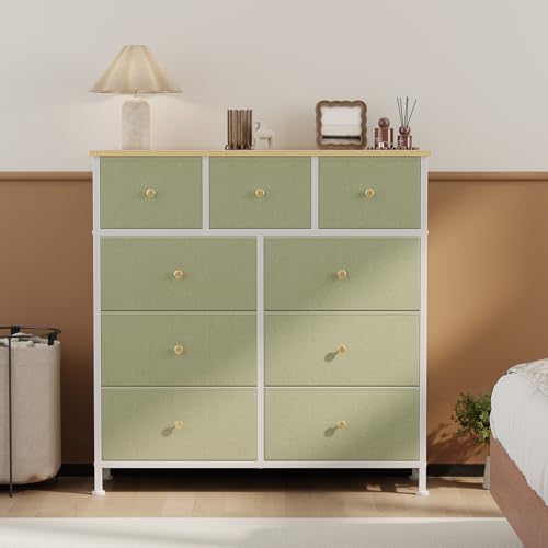 OLIXIS 9 Drawer Tall Dresser for Bedroom, Closet Organizers and Storage