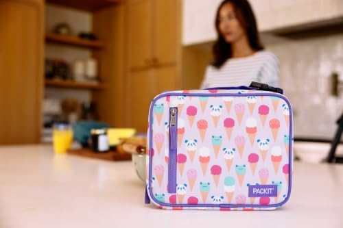 PackIt Freezable Classic Lunch Box, Ice Cream Critters