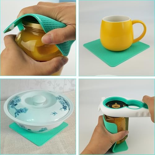 Jar Opener for Weak Hands, 5 in 1 Bottle Opener for Seniors with arthritis