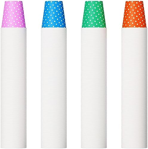 JOLLY PARTY 500Pack 5oz Paper Cups Disposable Cups Small Mouthwash Cup
